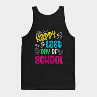 Rainbow leopard last day of school shirt Tank Top